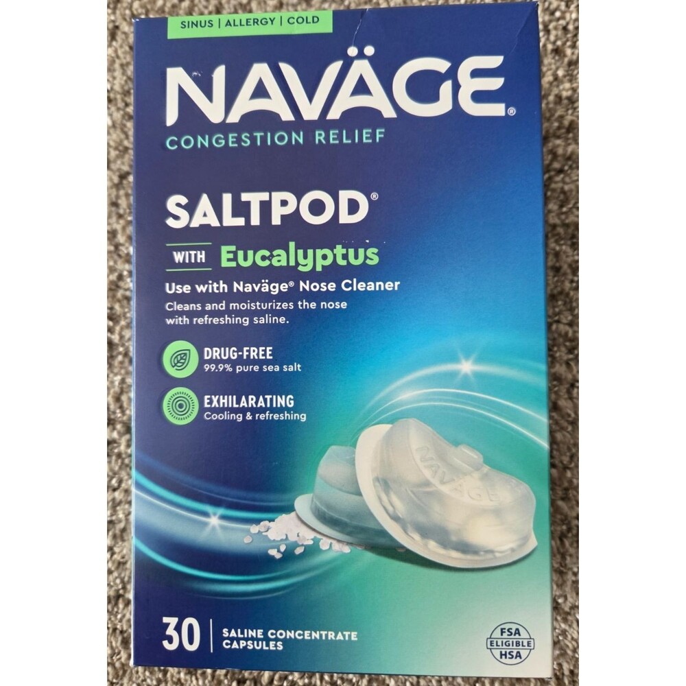 Navage SaltPod Eucalyptus Pack of 30 New Sealed